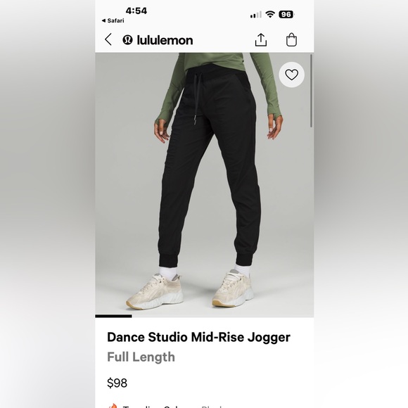 Lululemon Dance Studio mid -rise full length joggers - Picture 1 of 4